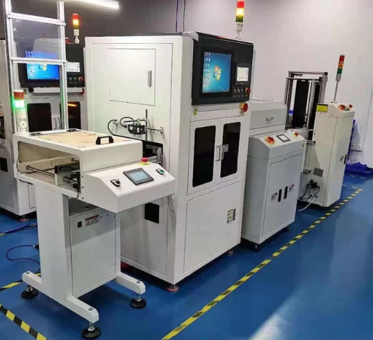 ICT在線測試、IC在線燒錄和FCT在線功能測試自動化流水線